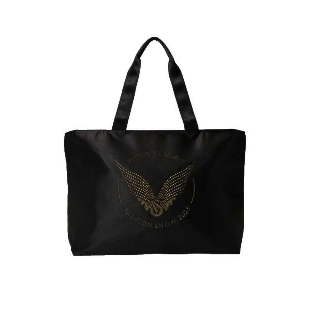 Victoria’s Secret Fashion Show 2025 Black Satin Tote Rhinestone Limited Edition